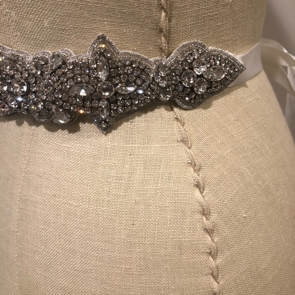 Giavan stunning Diamond and crystal bridal sash main image 8